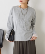 エンボスロゴカットソー