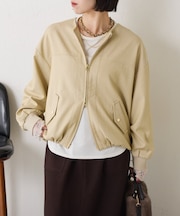 【スッキリ見え】裾ドロストブルゾン