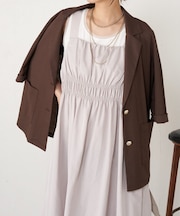 【メリハリシルエット】ウエストシャーリングジャンスカ