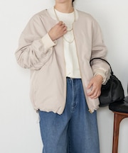 中綿バックギャザーコート