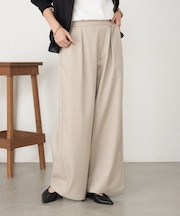【美脚見え◎】ワンタックワイドパンツ