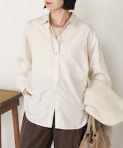 【さらっと羽織り】ストライプリラックスシャツ