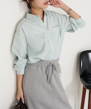 【さらっと羽織り】ストライプリラックスシャツ