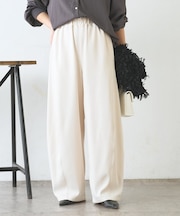 【美シルエット】カーブラインイージーパンツ