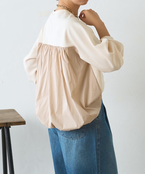 【後ろ姿まで、抜かりなく】バックバルーンカットソー