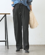 【楽なのに、きれい】イージーテーパードパンツ