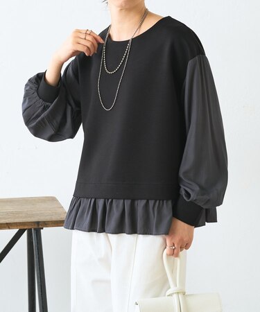 【着るだけ完成】レイヤード風プルオーバー