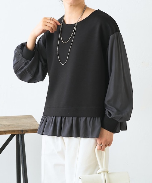 【着るだけ完成】レイヤード風プルオーバー