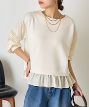 【着るだけ完成】レイヤード風プルオーバー