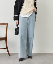 ソフトバギーデニムパンツ