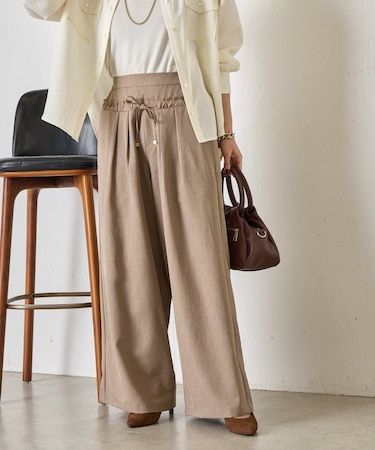 ウエストフリルパンツ