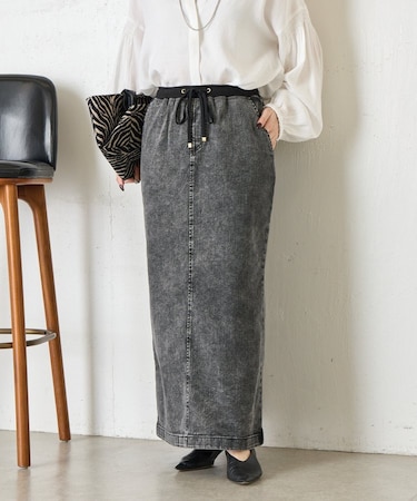 ストレッチデニムスカート