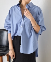 バックタックオーバーシャツ