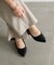 スクエアヒールパンプス