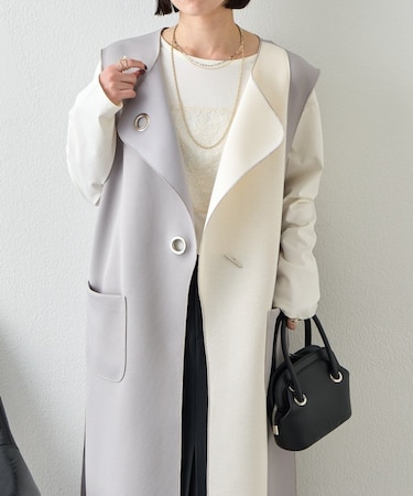 バーボタンワッフルジレ