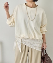 裾バルーンプルオーバー