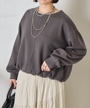 裾バルーンプルオーバー