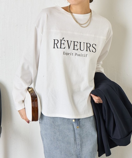 裾ラウンドロゴカットソー