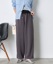 ウエスト切替配色パンツ