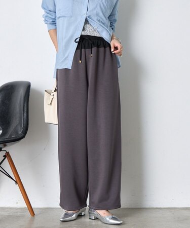 ウエスト切替配色パンツ