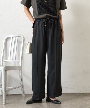 レイヤード風トロミパンツ