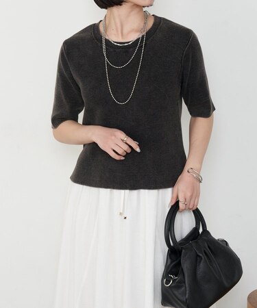 ケミカルウォッシュニット