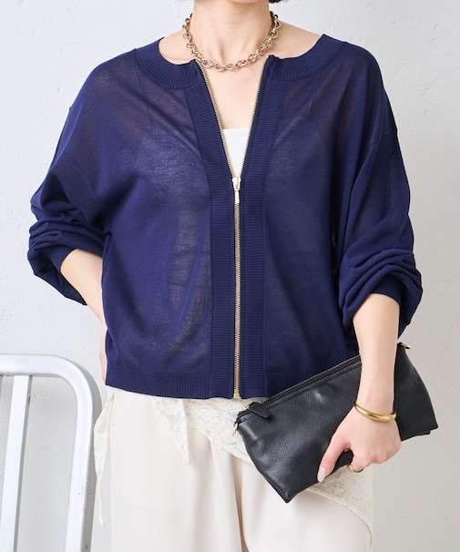 UVジップブルゾン