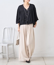マルチタックワイドパンツ