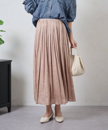 細ラインフレアスカート