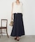 異素材デニム切替スカート