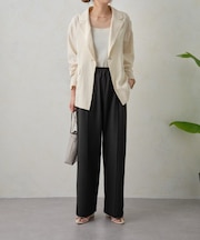 　【高身長パンツ】スタッズポケットイージーパンツ