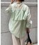 シアーバックラッフルシャツ