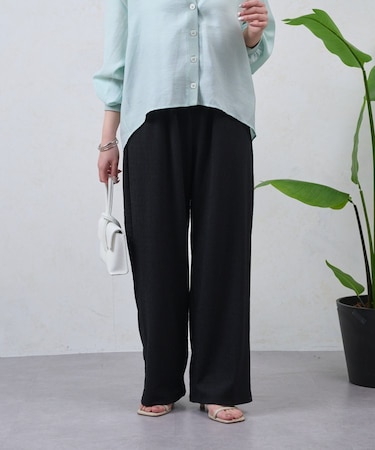 ストライプワイドパンツ