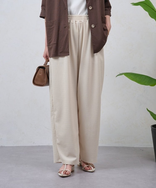 ストライプワイドパンツ