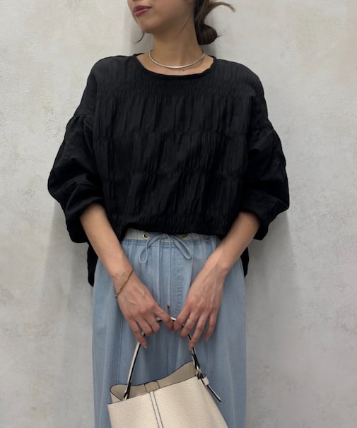 デザインバルーンブラウス