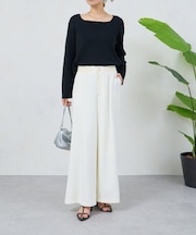 ウエストゴムトロミパンツ