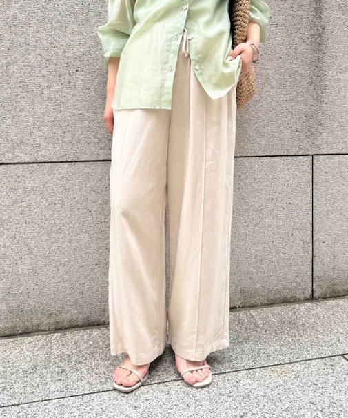 テンセルリネンイージーパンツ