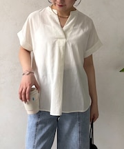 フロントタックシアーブラウス