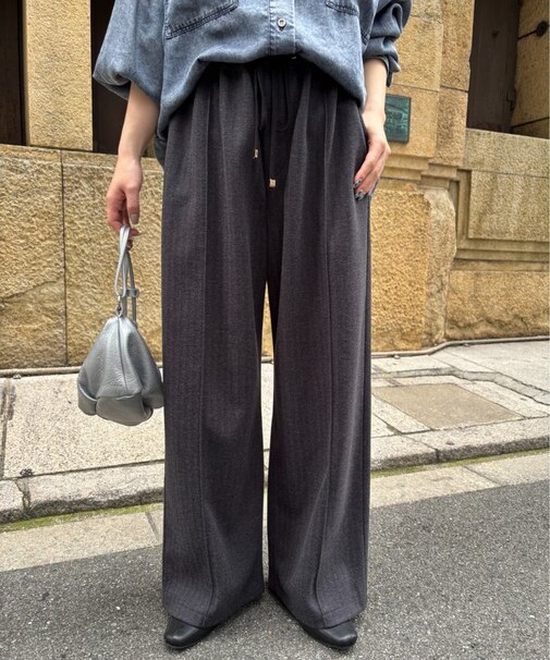 【ベーシックこそ、上質を選びたい】上品イージーパンツ