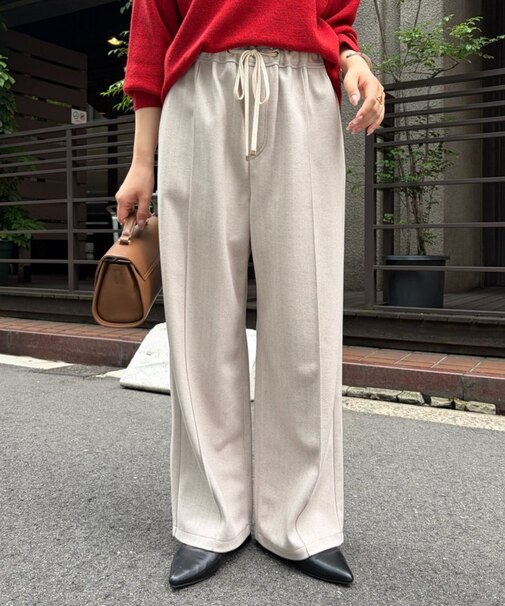 【ベーシックこそ、上質を選びたい】上品イージーパンツ