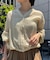 裾リボンガーゼシャツ