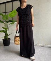 刺繍レースセットワンピース