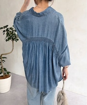 テンセルバックシャーリングシャツ