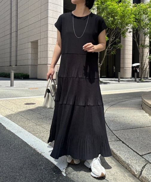 ランダムプリーツワンピース