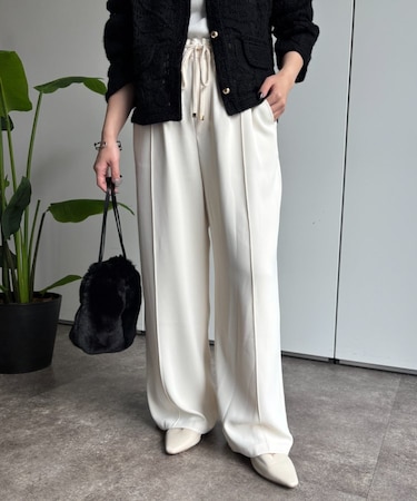 【WEB限定新色登場！】【6色展開・3サイズ展開カラー有】トロミイージーパンツ2