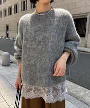 モヘア混ニット
