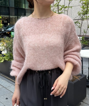 モヘア混ニット