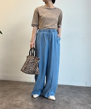 テンセルデニムイージーパンツ