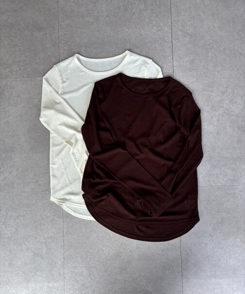 クルー長袖Tシャツ