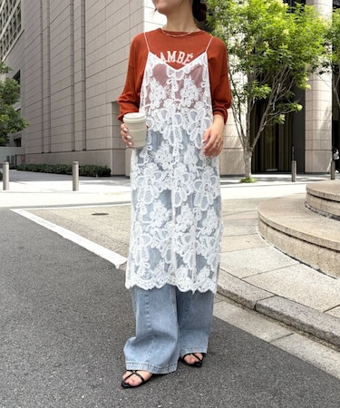 【PalinkA/パリンカ】レース刺繍ワンピース